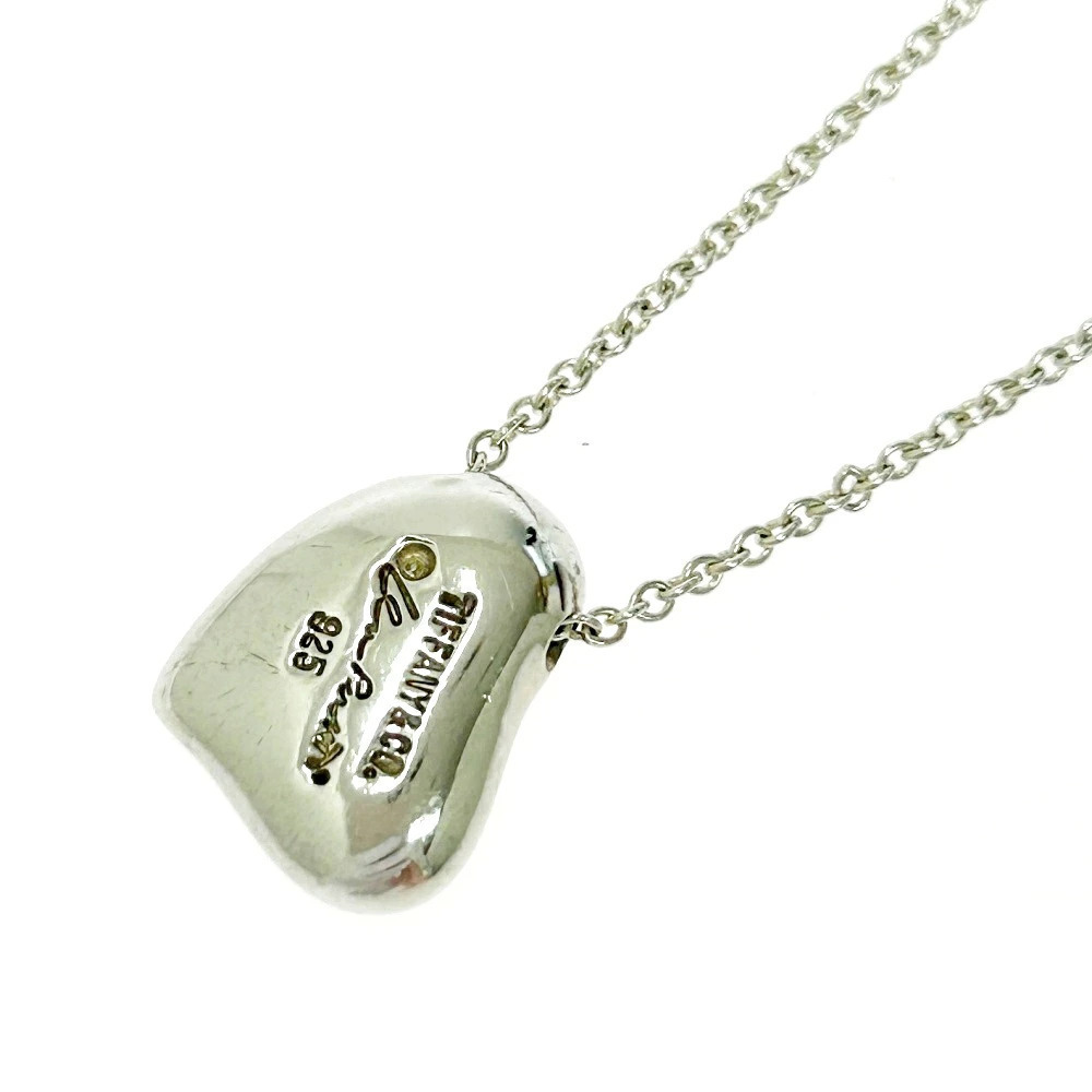 TIFFANYCo Tiffany Silver Elsa Peretti Full Heart Necklace Sterling Silver